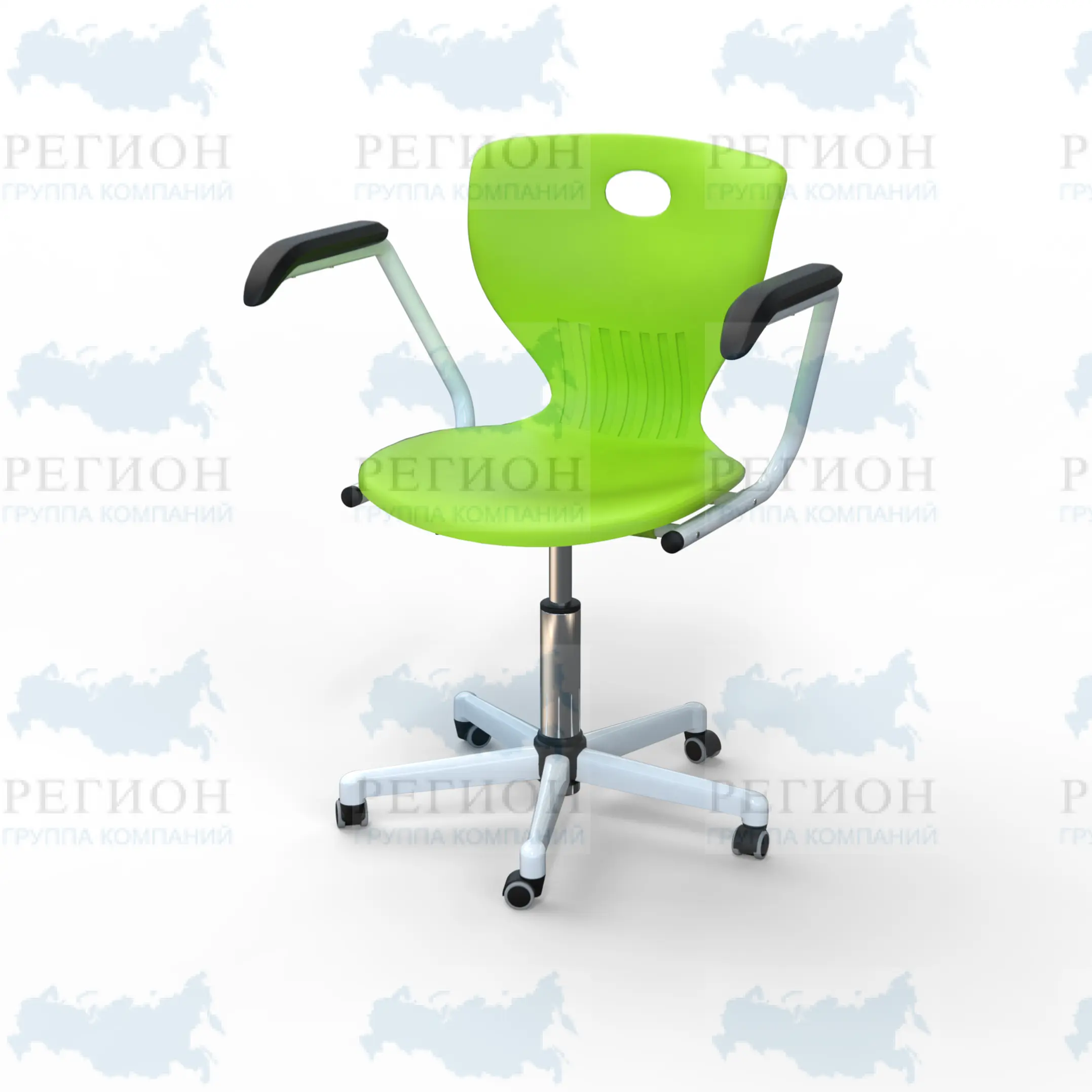 Кресло для аудитории с подлокотниками СА-47-ПР