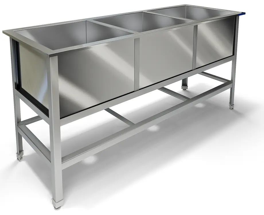 Ванна моечная трехсекционная ВМ-43/530