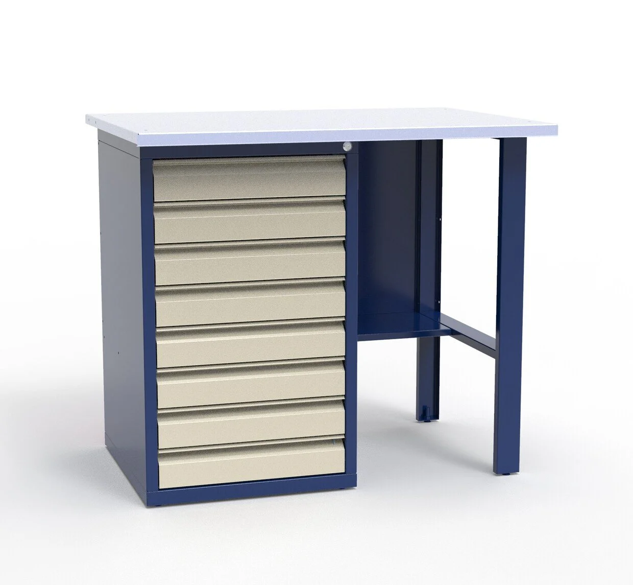 Верстак слесарный однотумбовый СВ-1Т.08.00.10