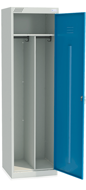 Фото - шкаф для сменной спецодежды - шрэк 21-530 эконом класса металлический для раздевалки