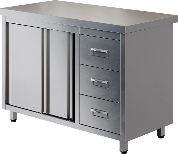 Стол производственный купе RESTOINOX СПКЗЯ-12/7-П