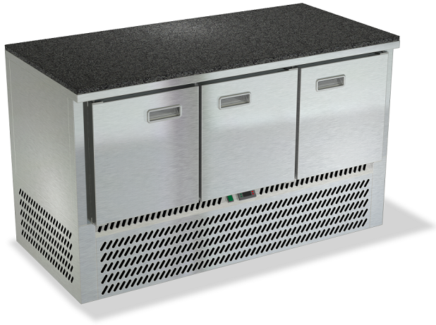 Морозильный стол нижний агрегат столешница камень без борта СПН/М-323/03-1406 (1485x600x850 мм)