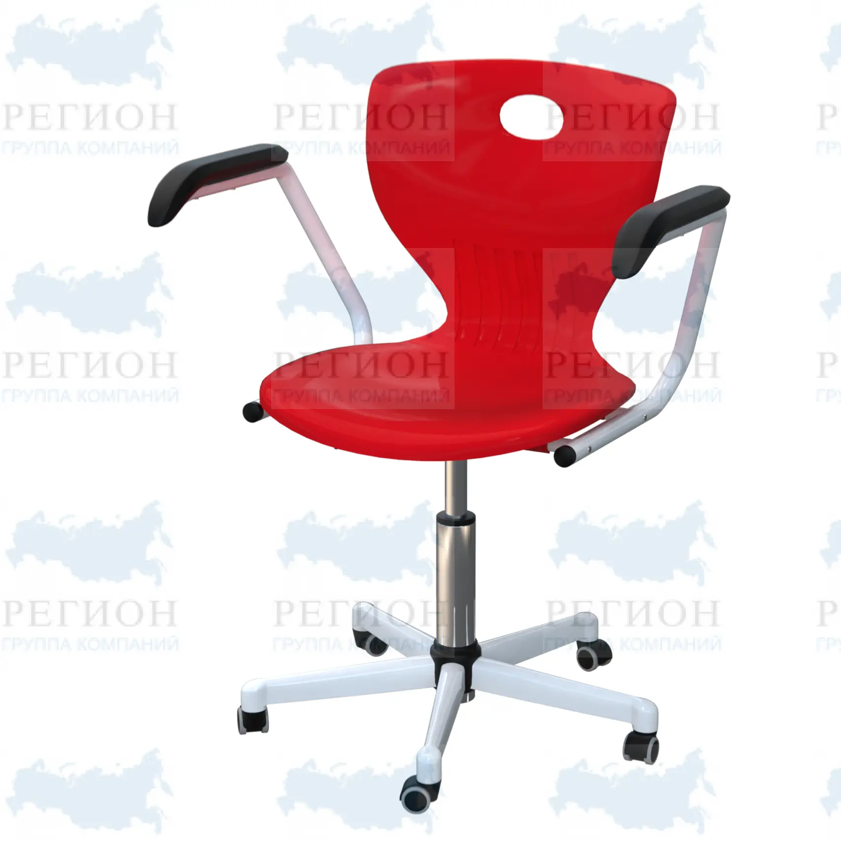 Кресло для аудитории с подлокотниками СА-47-ПР