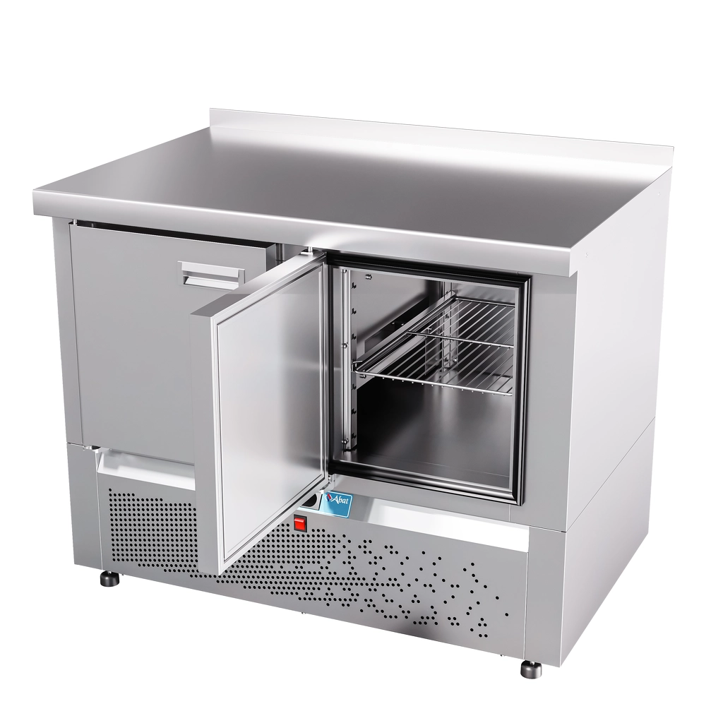 Стол холодильный среднетемпературный СХС-70Н-01 (дверь, дверь) с бортом