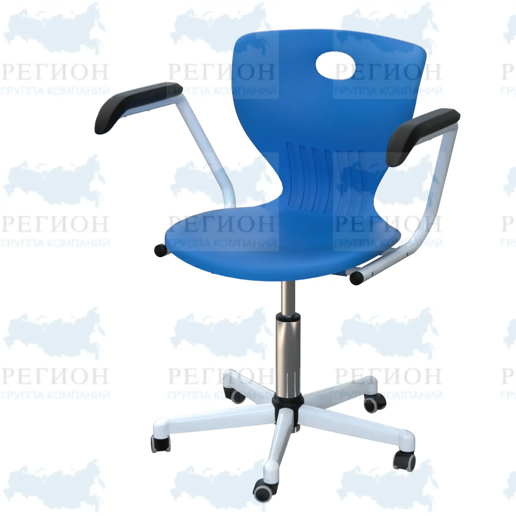 Кресло для аудитории с подлокотниками СА-47-ПР