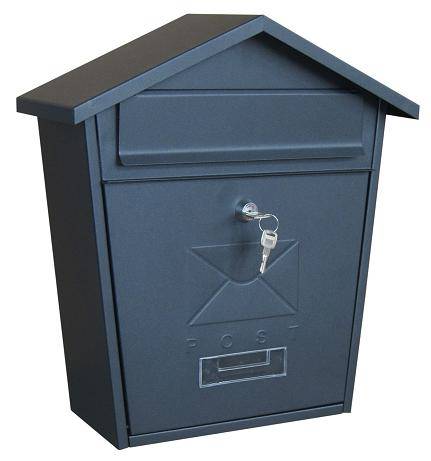 Почтовый ящик уличный ВН-21 черный на дверь частного дома