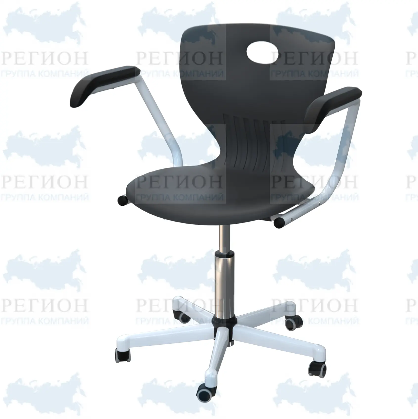 Кресло для аудитории с подлокотниками СА-47-ПР