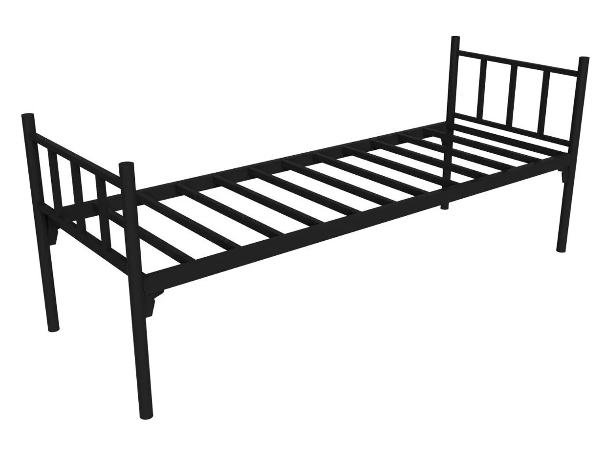 Фото кровать металлическая арсенал-1/190х90 черная