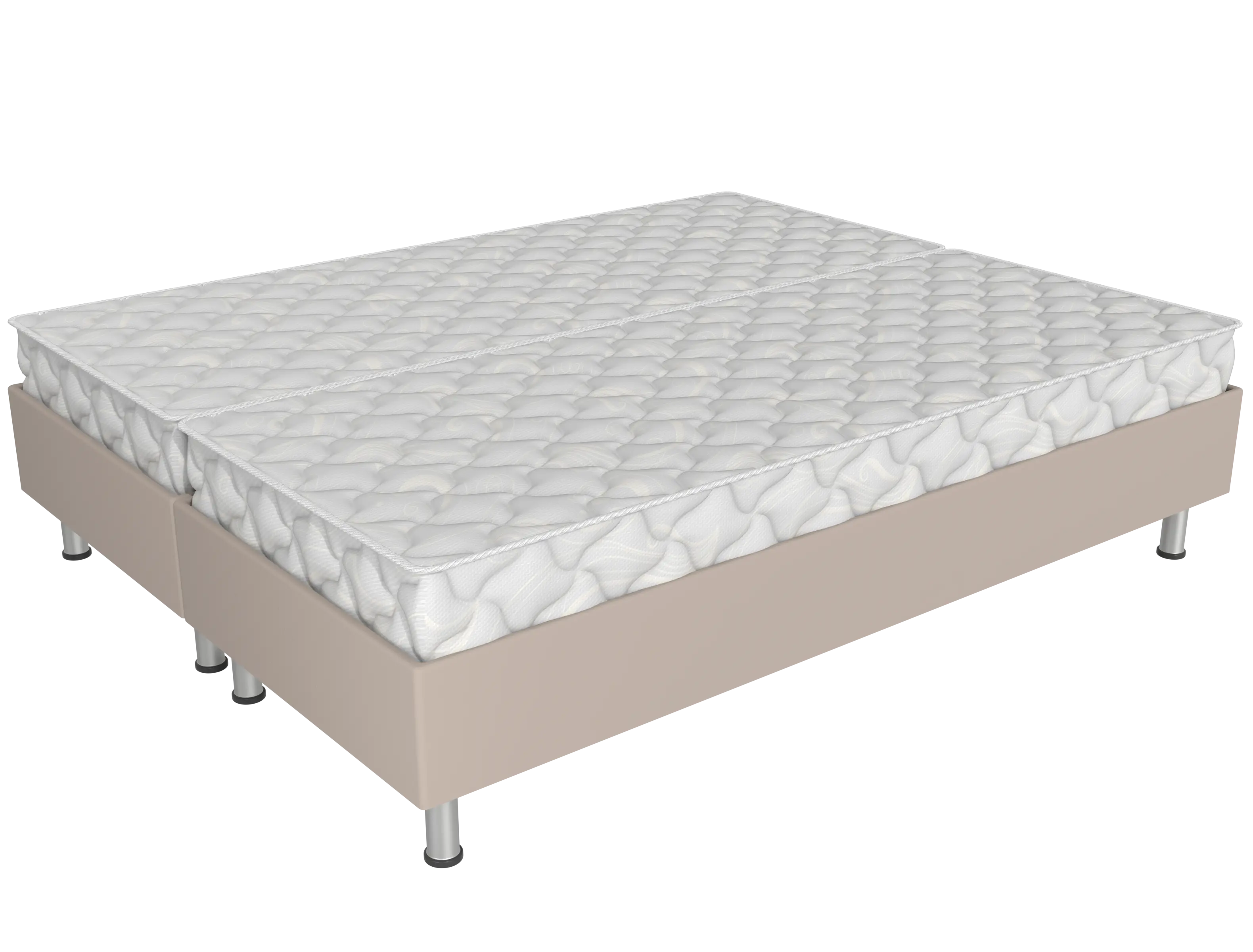 Спринг бокс СБ/2-200/180 бежевый с матрасами Турин