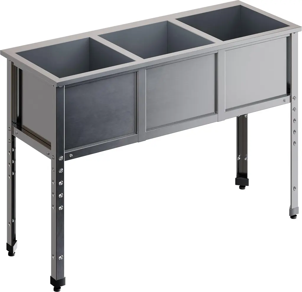 Ванна моечная треххсекционная RESTOINOX ВМС-3/6-ЭЦ