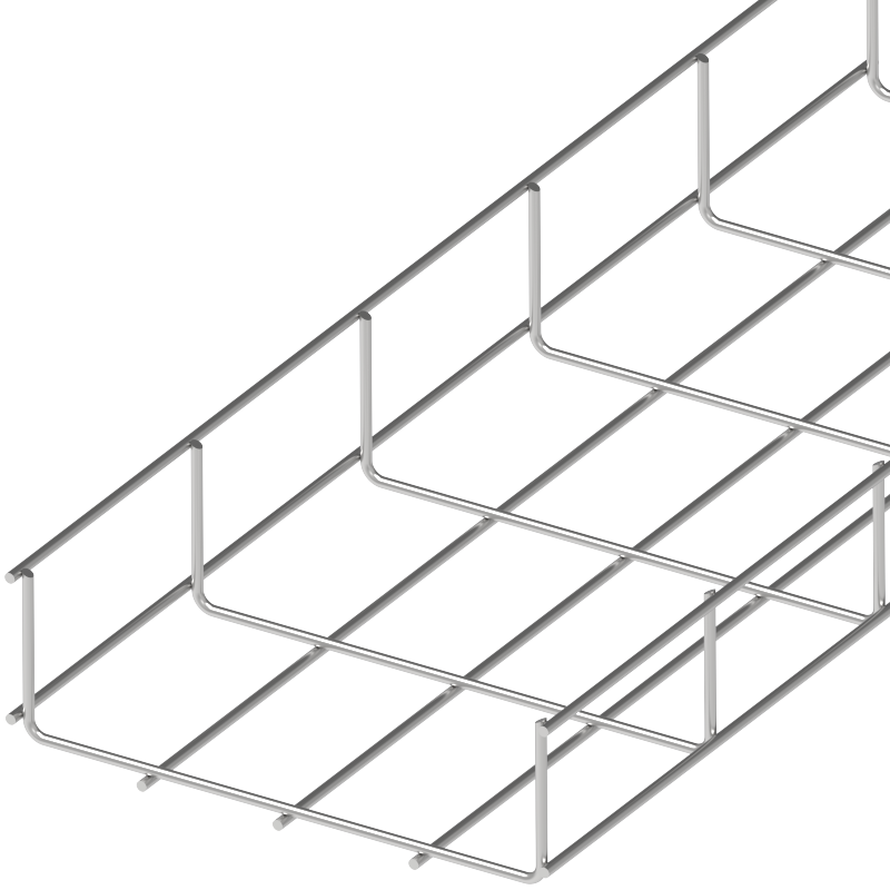 Лоток проволочный усиленный 50х600х3000 мм, диаметр 4,8 мм (ОЕМ), из коррозионностойкой стали